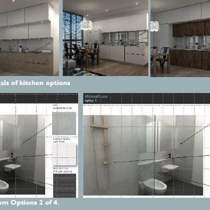 St Leonards, NSW (kitchen bathroom 3D renderings)