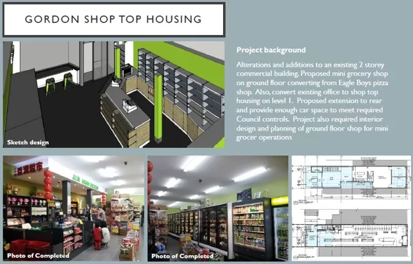 Gordon, NSW   (Shop-Top Housing)